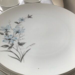 Charming Blue Floral Serving Platter